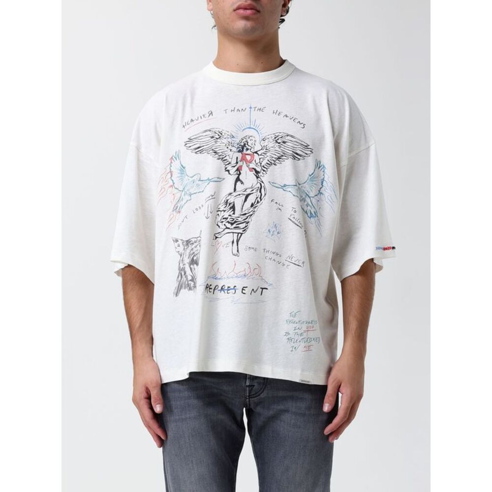 Represent Men Represent Relaxed Fit Cotton T-Shirt With Graphic Print